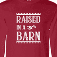 thumbnail image 4 of Inktastic RAISED in a BARN in White Long Sleeve T-Shirt, 4 of 5