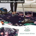 thumbnail image 5 of Pink Flamingo Outdoor Rug for Patio/Deck/Porch, Non-Slip Large Area Rug 3 x 5 Ft, Green Summer Tropical Botanical Black Indoor Outdoor Rugs Washable Area Rugs, Reversible Camping Rug Carpet Runner, 5 of 8