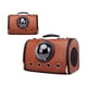 thumbnail image 5 of Bolso de mano para transportar mascotas, diseño de cápsula espacial, suministros para mascotas, bolsa de burbujas universal, bolsa de viaje para masco marrón, 5 of 9