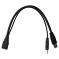 thumbnail image 3 of Female 30cm Extension Cable Converter Auxiliary Power USB 3.0 Female To Dual Male For 2.5in Mobile Hard Disk, 3 of 8