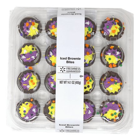 Freshness Guaranteed Baked Halloween Iced Fudgy Mini Brownies, 14.1 oz, 16 Count