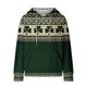 thumbnail image 4 of Camisetas Largas de Verano para Mujeres con Capucha Suelta Impresa en el Día de San Patricio con Bolsillos Camiseta de Cuello Redondo de Manga Larga, Top Casual, 4 of 5