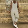 thumbnail image 3 of Winter Fall Womens Jumpsuits Romper Casual Plus Size Loose Dungarees Baggy Playsuit Overalls, 3 of 8