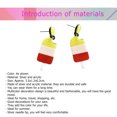 thumbnail image 4 of Popsicle Eardrop Silver Acrylic Multicolor All-Match Beautiful Jewelry Eardrop Earring for Woman, 4 of 8
