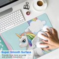 thumbnail image 4 of Long Mouse Pads for Desk,Dinosaur and Unicorn Pattern Desk Mats on Top Of Desks, Desk Mouse Pad Extra Large with 3mm Non-Slip Base and Stitched Edge for Gaming,Office,Work,Home 35.4"x15.7", 4 of 6