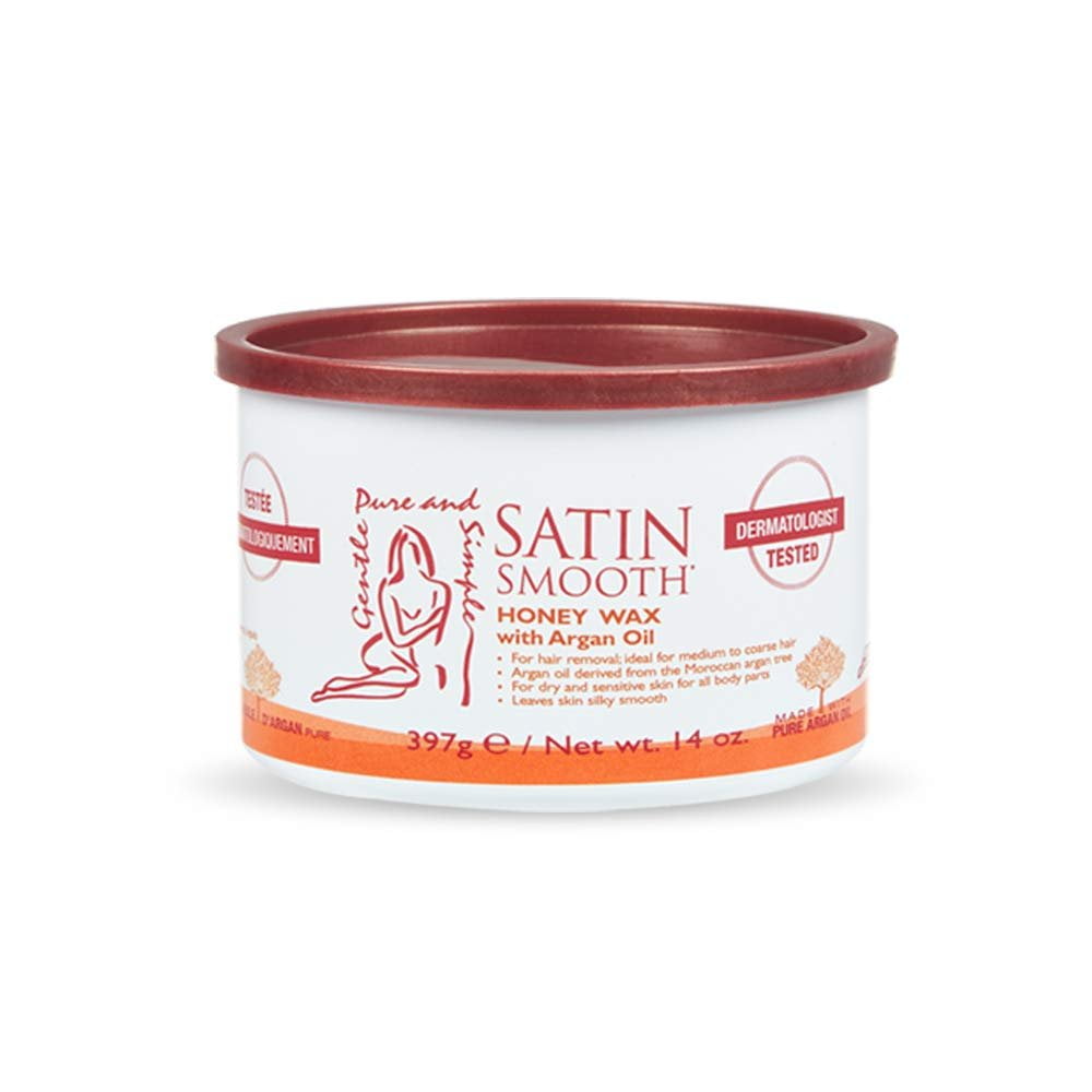 Satin Smooth Honey Hair Removal Wax with Argan Oil 14oz. 