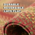thumbnail image 3 of Homespice 2x6 Red Braided Rug. Cider Barn Red Jute Rug. Uses- Entryway Rugs, Kitchen Rugs, Bathroom Rugs. Reversible, Rustic, Country, Primitive, Farmhouse Decor Rug, 3 of 7