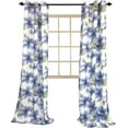 thumbnail image 6 of Serafina Home Botanical Blue Floral Blackout Curtains 84 Inches Long: Room Darkening Light Blocking Noise Cancelling Blocking Polyester with Grommets for Living Room, Bedroom, Dining Room,, 6 of 6