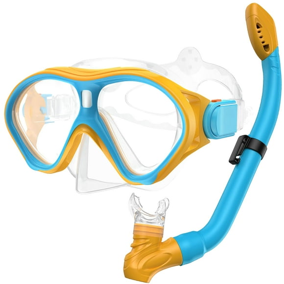 Set de Equipo de Snorkel Gintenco con Tubo Seco para Niños de 6 a 14 Años