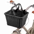 thumbnail image 4 of Lijie Kids Bike Basket Front Carrier Children's Handle Basket for Folding Bike Black, 4 of 6