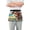 Cattle in Lawn and Flower, variant on Cool Rabbit and Sunglasses Server Apron with 3 Pockets Waterproof Waitress Waist Short Apron for Man Woman 12 Inches