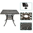thumbnail image 3 of Haverchair 5 Piece Patio Bistro Dining Set, Outdoor All-Weather Cast Aluminum Dining Table Set, 4 Chairs and 1 Table, 3 of 8