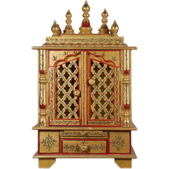 Wooden Temple/Home Temple/puja mandir/Wooden Temple/Temple for Home/puja ghar/Temple/Pooja Mandir/Temple for Home/Office Temple/Navratre/Diwali Festive Season Gifts and puja