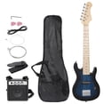 thumbnail image 6 of ZENSTYLE 30" Right-Hand Electric Guitar with 5W AMP & Carry Case Children Kids Guitar Set - Blue, 6 of 11