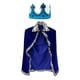 thumbnail image 2 of Disfraz de rey para niños Túnica de rey y príncipe heredero Disfraz medieval de cuerpo entero Accesorios de disfraz para disfraz de Halloween Regalo Azul Salvador disfraz infantil, 2 of 10