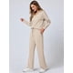 thumbnail image 4 of Conjuntos de Dos Piezas para Mujer, Moda de Otoño 2025, Pantalones Anchos, Conjunto de Estar por Casa, para Viajes y Vacaciones. Caqui Superficial XXL, 4 of 8
