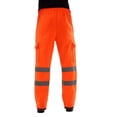 thumbnail image 3 of LoyisViDion Mens Pants Men Road Work High Visibility Overalls Casual Pocket Work Casual Trouser Pants Orange 42(XXL), 3 of 6