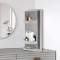 thumbnail image 2 of 3 Tiers Desktop Rotating Storage Rack Bathrooms Vertical Cosmetic Stand Holder 360 ° Rotating, 2 of 18