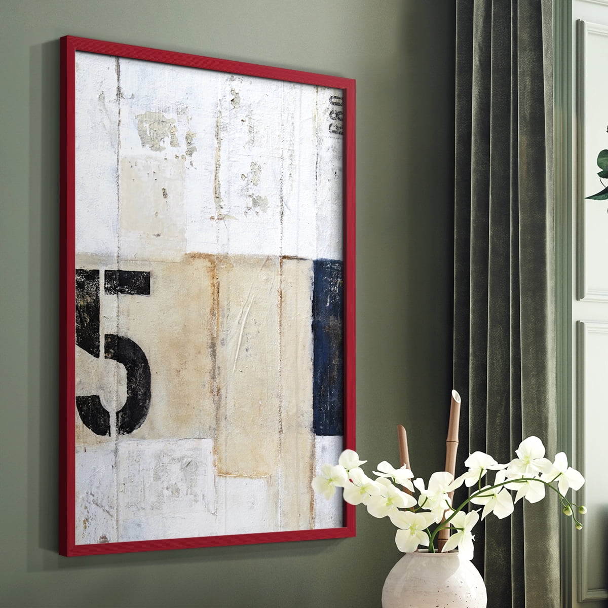 5th Row in Paper Solid Wood 11 x 14 Framed Print