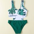 thumbnail image 6 of Hicidod Girls Swimsuits Bikini Set 2 Pieces Cute Printed Beach Swimwear with Adjustable Shoulder Strap Toddler Bathing Suit 7-16Y, 6 of 9