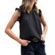 thumbnail image 3 of Camisetas sin mangas con volantes camisa sin mangas informal lavable de poliéster suave para fiestas navideñas ANGGREK  Otros, 3 of 5