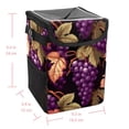 thumbnail image 5 of Grape Foldable Car Garbage Can with Lid, Leak-Proof, Hanging Storage Bag - Trash Can for Car, Mini Trash Can, 5 of 6