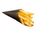 thumbnail image 2 of Restaurantware-Conetek 5.9-inch Environment Friendly Black Finger Food Cones: Perfect for Appetizers - Grease-Proof and Food-Safe Paper Cone - Disposable and Recyclable - 100-CT, 2 of 3