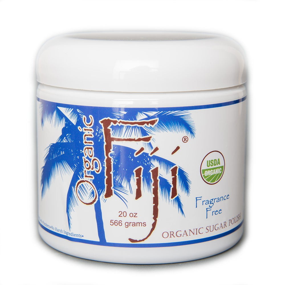 Organic Fiji Body Scrub, Fragrance Free, 20 Oz