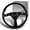 Black, variant on W-Power 14" Reinforced White Galaxy Classic Wood Matt Black Spoke Steering Wheel