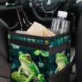 thumbnail image 6 of Frog Mini Trash Can Car Garbage Can Car Trash Can - Foldable with Lid, Leak-Proof, Hanging Storage Bag, 6 of 6