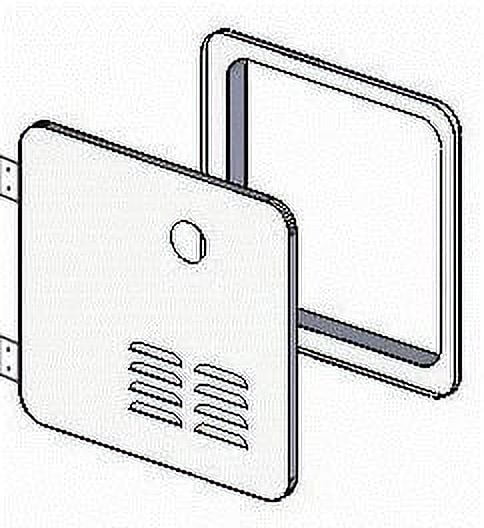 Girard 2022107535 Door Kit for GSWH-2 New Installations and Suburban 6-Gallon Water Heater - 16", Polar White