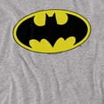 thumbnail image 2 of Batman Classic Bat Logo Women's T Shirt, Athletic Heather, 2X-Large, 2 of 6