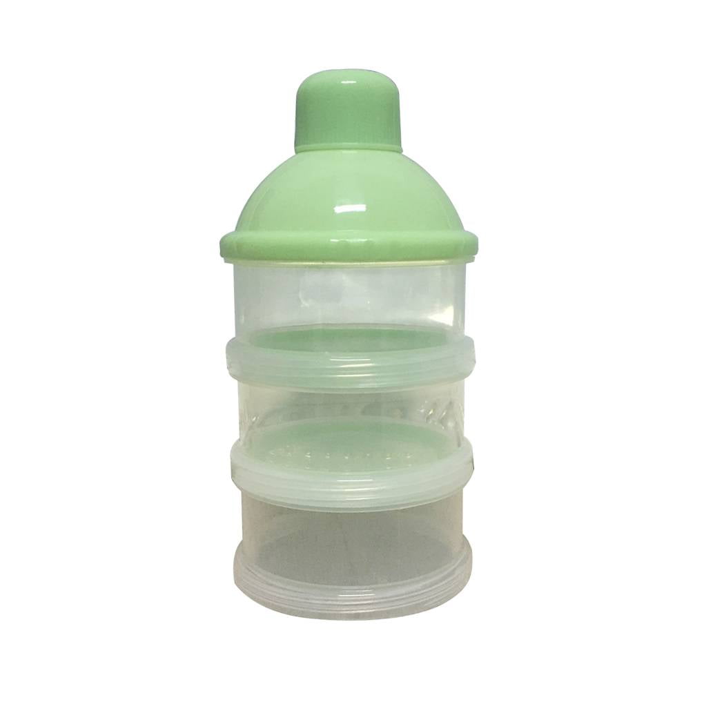 Portable Milk Powder Formula Dispenser Food Container Three Grid Storage Feeding Box for Baby Kids Toddler Three