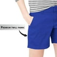 thumbnail image 3 of Hybrid & Company Womens Bermuda Walking Shorts Stretch 7 inch Inseam Super Comfy BW31201X NF Royal 18, 3 of 5