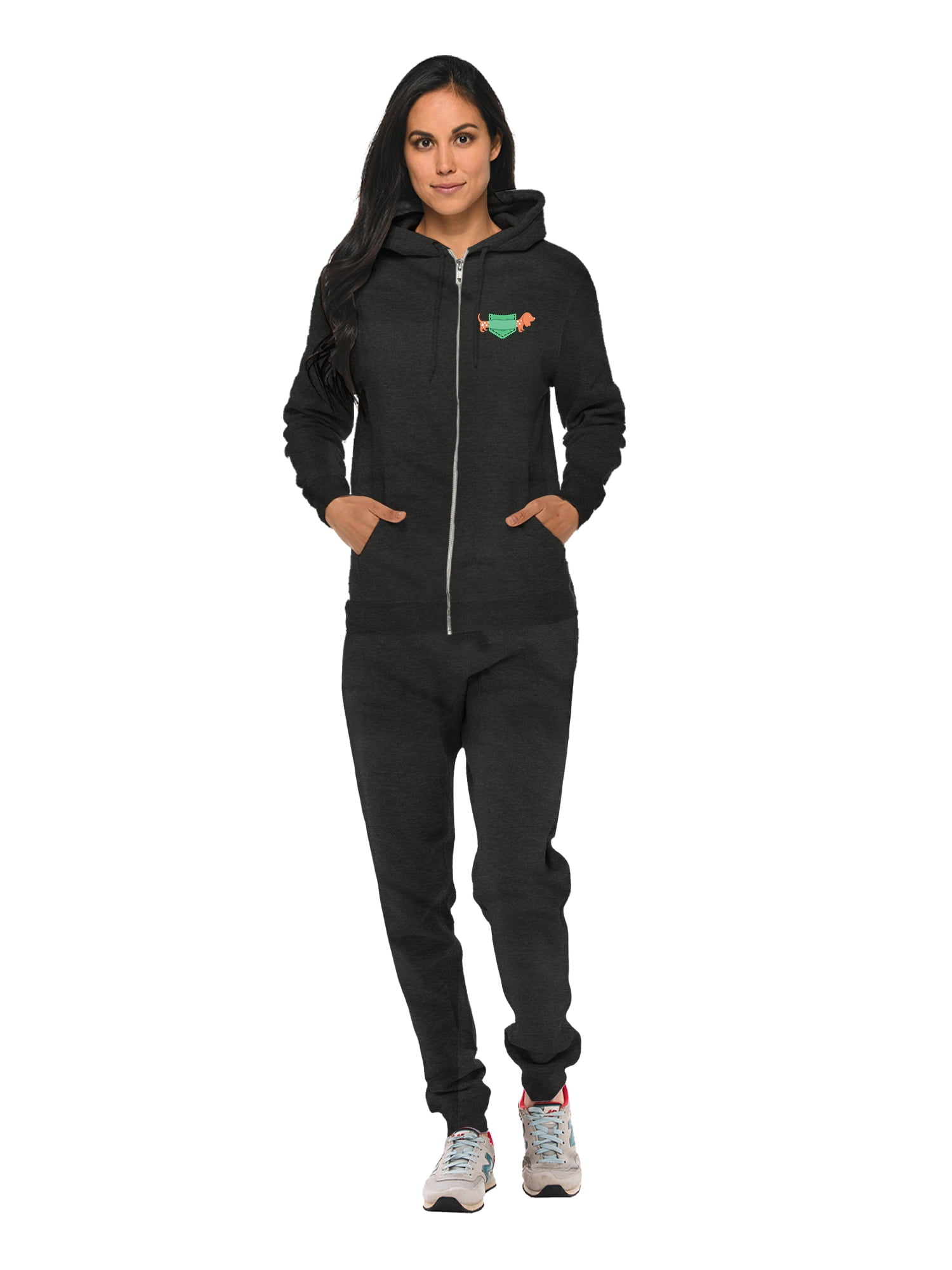 Sweatsuits 2Pcs Sets for Mens Women Tracksuit Unisex Zipped Pullover