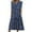 #D-Blue, variant on Pntutb Dress for Women Casual Round Neck Print Summer Short Sleeve Dresses Pockets