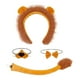 thumbnail image 4 of Conjunto de Disfraz de Animal para Halloween Yinane Diadema con Orejas de León Hecha a Mano 4 Piezas, 4 of 8