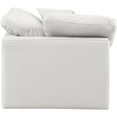 thumbnail image 6 of Meridian Furniture Indulge Vegan Leather Corner Chair in Cream, 6 of 9