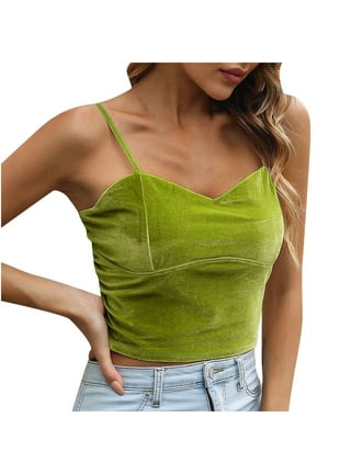 Unique Bargains Women's Plus Size Velvet Camisole Adjustable Strap Lace  Cami Tank Tops