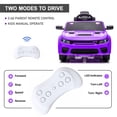 thumbnail image 7 of 12V Ride On Car, Dodge Charger Powered Electric Car with Battery Powered, Bluetooth, Remote Control, LED Light, Ride On Toy for Ages 3+ Kids, Purple, 7 of 7
