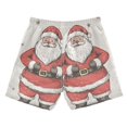 thumbnail image 7 of FORMRS Boys Swim Trunks Quick Dry Mesh Liner Boardshorts Sizes XS-XL, Beige Christmas Santa, 7 of 7