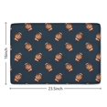 thumbnail image 5 of Dark Blue Football Repeat Flannel Non Slip Door Rugs,Washable Door Mats Indoor,Decorative Door Mats,Dirt-Resistant and Absorbent Doormat for Entrance,Bedroom,Kitchen,Bathroom,23.5"x16", 5 of 5