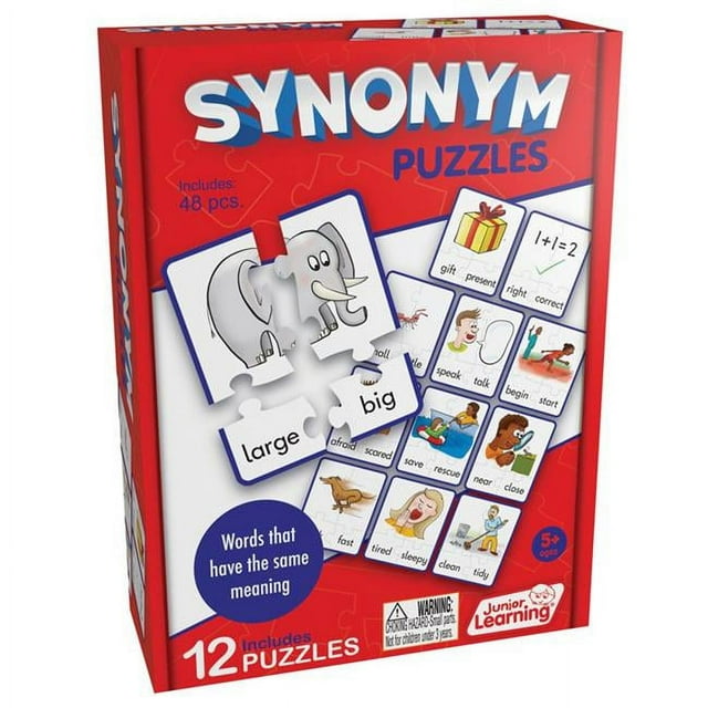 Junior Learning JRL241BN 3 Puzzles Synonymes