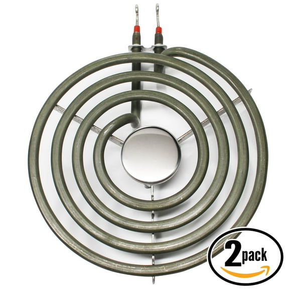 2-Pack Compatible Frigidaire FEF355ABD 6 inch 4 Turns Surface Burner Element - Compatible Frigidaire 316439801 Heating Element for Range, Stove & Cooktop