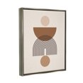 thumbnail image 4 of Stupell Industries Brown & Beige Shapes Abstract Painting Gray Floater Framed Art Print Wall Art, 25 x 31, 4 of 10