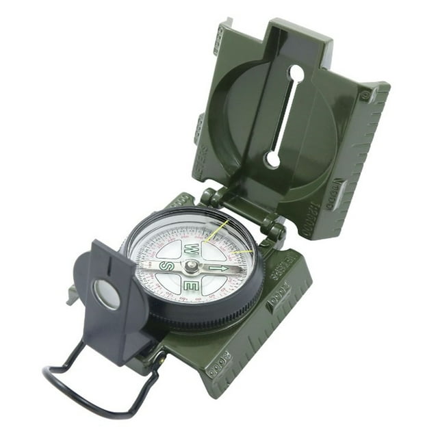 Visland Boussole de Survie Extérieure Échelle Précise Étanche Métal Robuste Multifonction Portable Camping Randonnée Sac à Dos Boussole d'Orientation
