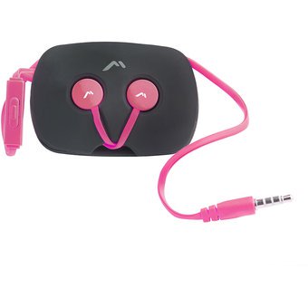 Audífonos Manos Libres Mitzu MH-2023PK rosas con estuche negro