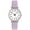 Purple, variant on Luminous Digital Watch with Soft Faux Leather Strap 24 Hours Time Round Dial Quartz Watch Women Fashion Wrist Watch for Students Nurse Office Worker Christmas Birthday Gift