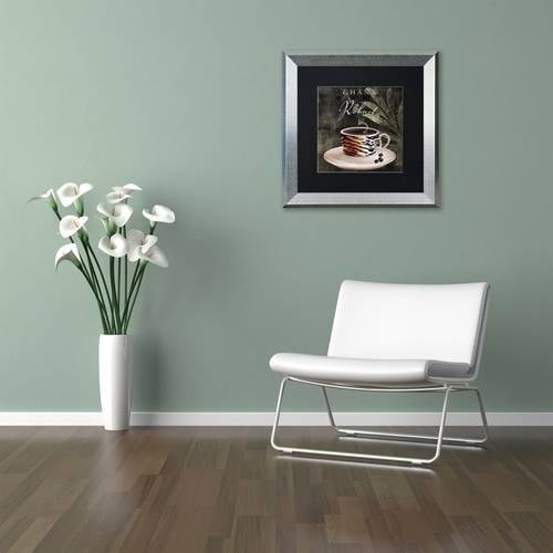 Trademark Fine Art "Afrikan Coffee IV" Canvas Art by Color Bakery Black Matte, Silver Frame