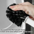 thumbnail image 5 of Kcavykas Toilet Brush and Holder Set Toilet Brush with Hard Bristles Bathroom Cleaning Bowl Brush Kit Modern and Compact Toilet Cleaner Brush Long Handle Bristles for Bathroom, 5 of 9